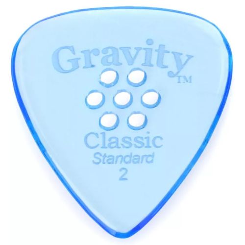 Gravity Picks Classic XL - Standard Size - 2mm with Multi-hole Grip
