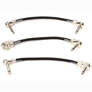 MXR 3PDCP06 Right Angle to Right Angle Pedalboard Patch Cable - 6-inch (3-pack)